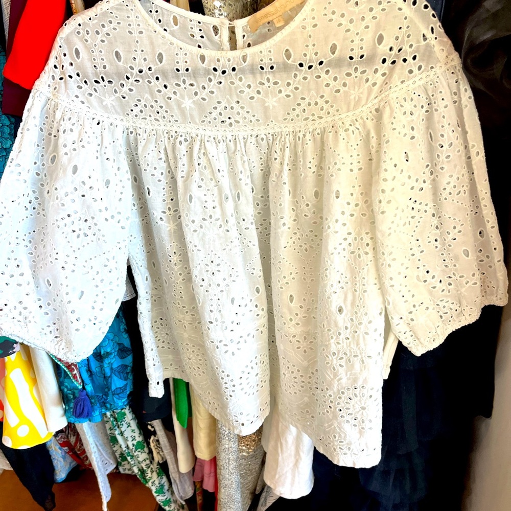 Vanessa Bruno white Eyelet top in great condition, only worn twice.